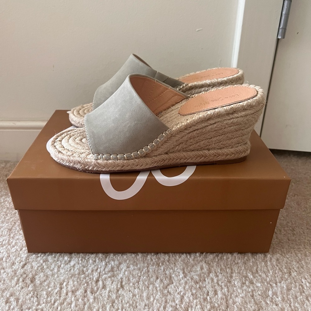 Let’s See Style sandal wedge, 7, never worn (sample at store), smoke free home
